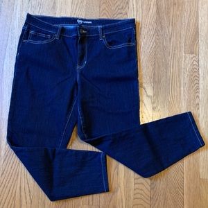 Gap legging jeans dark blue size 14/32